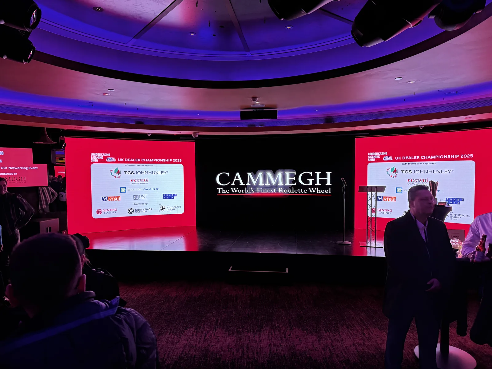 The London Casino Gaming Show 2025 stage at ExCeL London